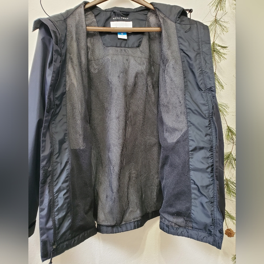 Columbia Arcadia II Omni-Tech Waterproof Rain Jacket Navy Blue XL - Picture 8 of 12
